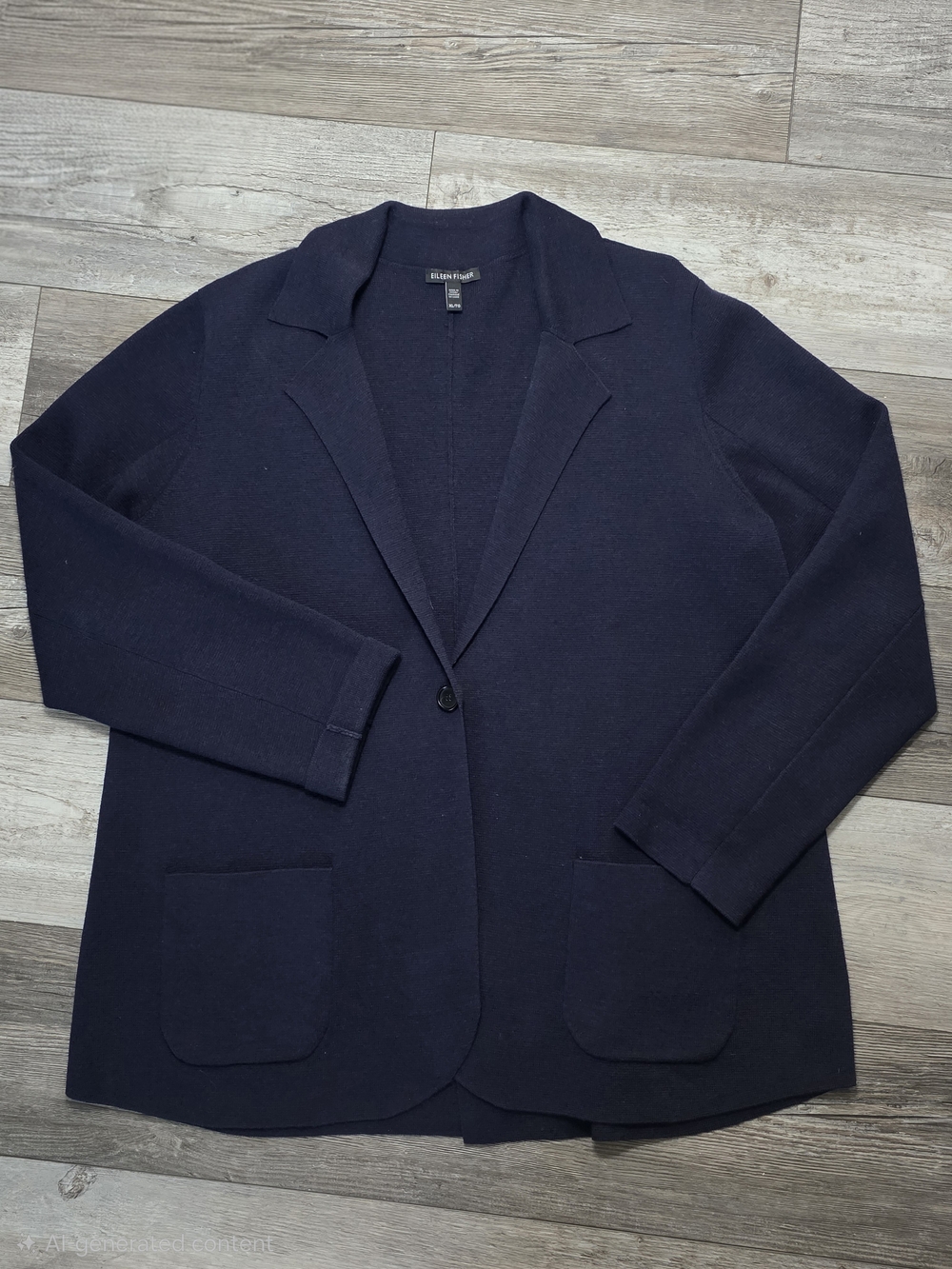 Eileen Fisher Women's 100% Merino Wool Heavy Weight Cardigan Blazer Sz XL *EUC